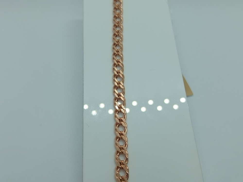 БРАСЛЕТ ПУСТОТЕЛЫЙ Ромб двойной (Au 585)