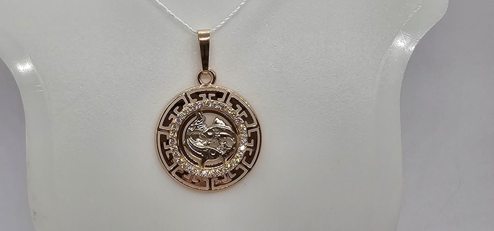 ПОДВЕСКА ЗНАК ЗОДИАКА РЫБЫ (Au 585)