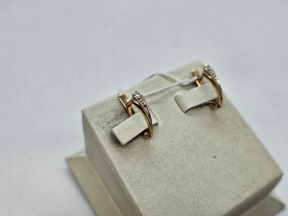 СЕРЬГИ С КАМНЕМ (Au 585)