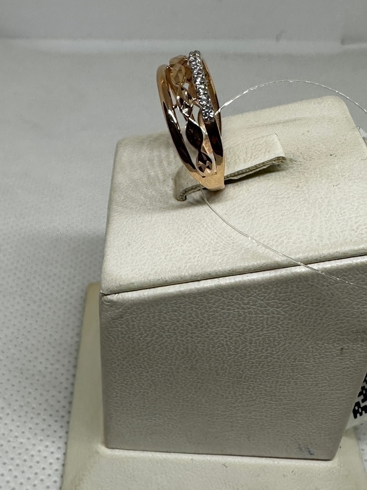 КОЛЬЦО С КАМНЯМИ (Au 585)