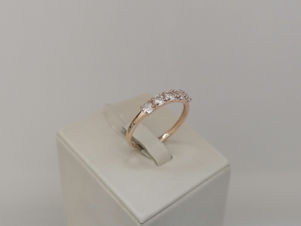 КОЛЬЦО С КАМНЯМИ (Au 585)