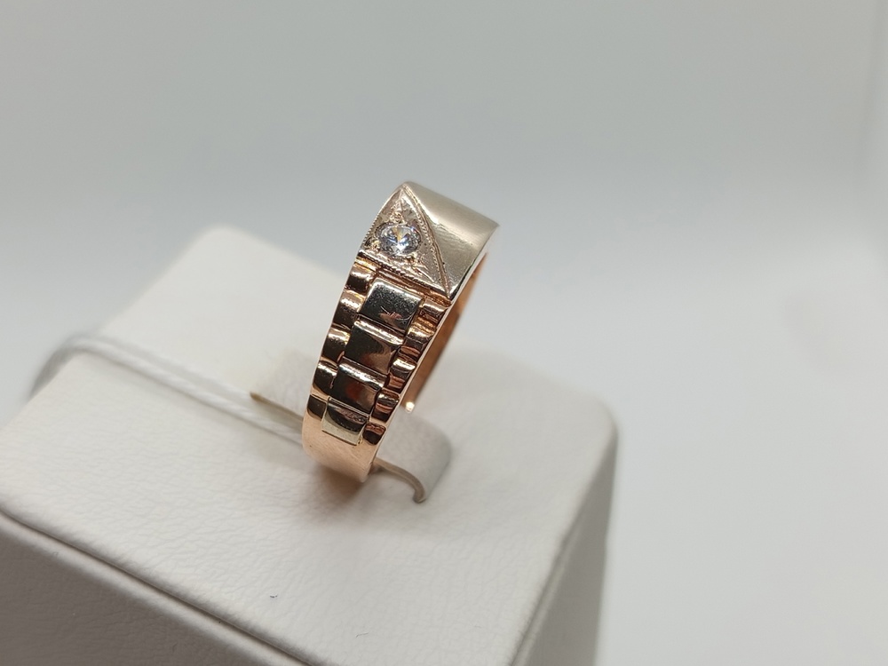 ПЕЧАТКА С КАМНЕМ (Au 585)