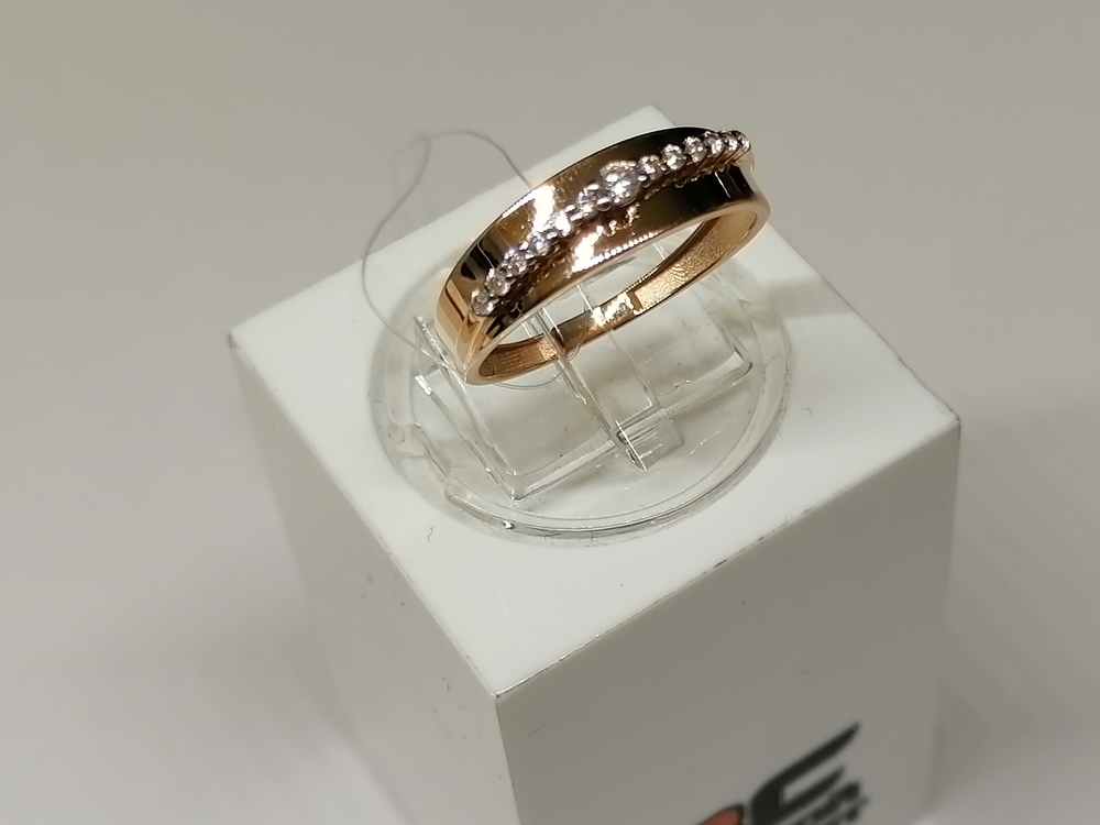 КОЛЬЦО С КАМНЯМИ (Au 585)