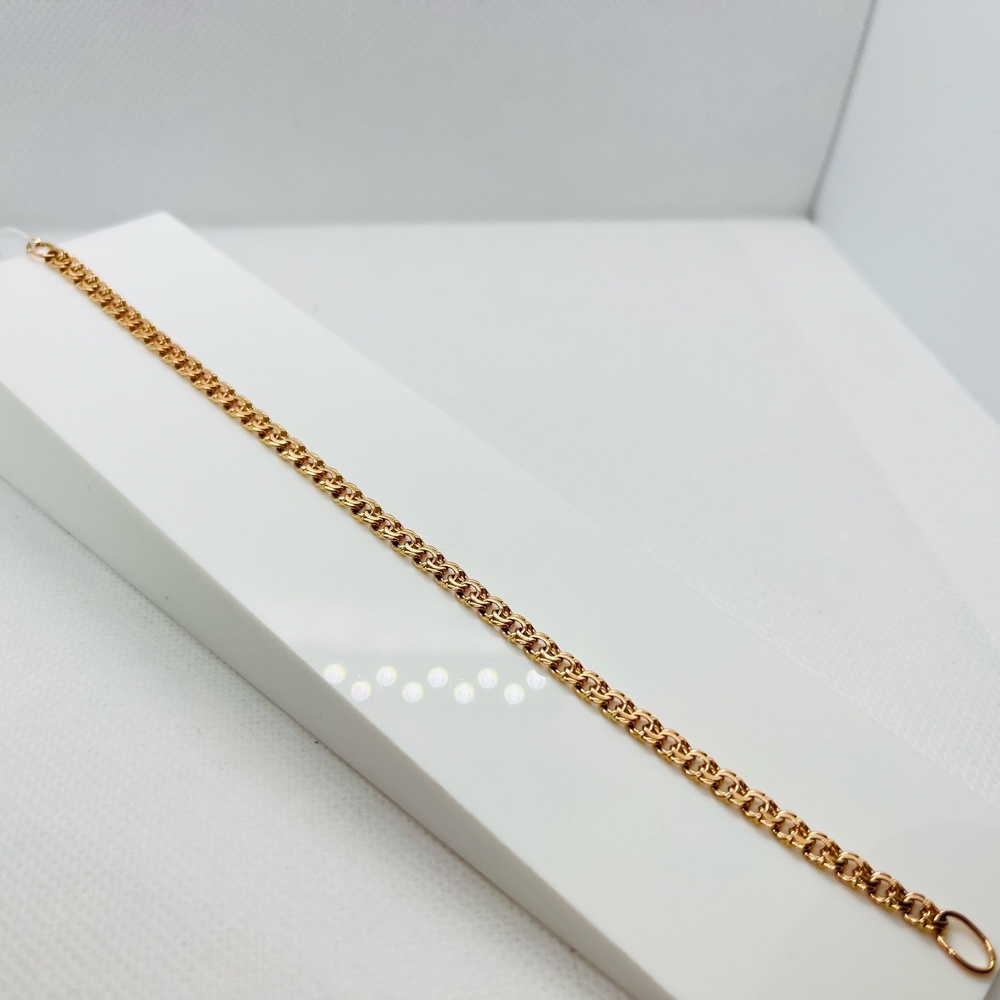 БЛБ585 БРАСЛЕТ ПОЛНОВЕСНЫЙ Бисмарк (Au 585)