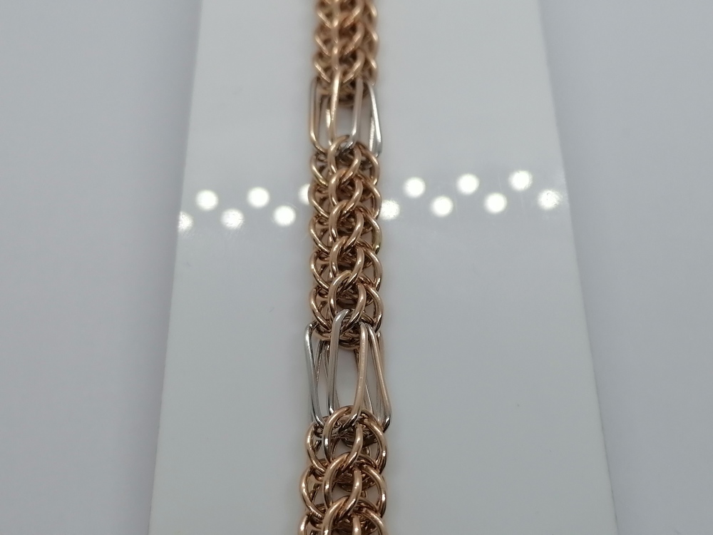 БРАСЛЕТ ПУСТОТЕЛЫЙ Фантазия Au 585