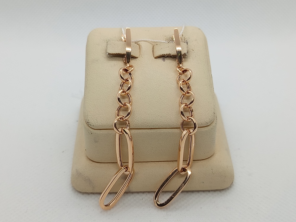 СЕРЬГИ БЕЗ КАМНЯ (Au 585)