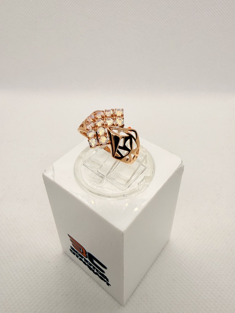 КОЛЬЦО С КАМНЯМИ (Au 585)