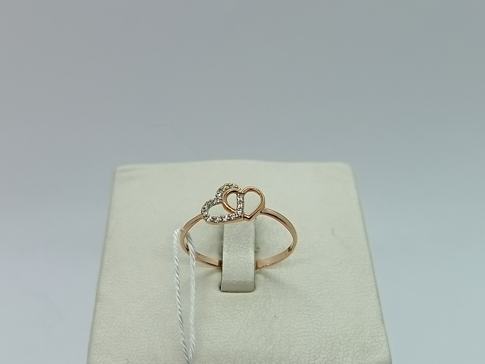 КОЛЬЦО С КАМНЯМИ (Au 585)