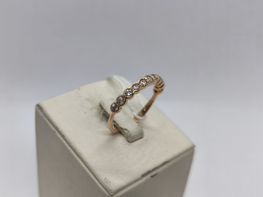 КОЛЬЦО С КАМНЯМИ (Au 585)