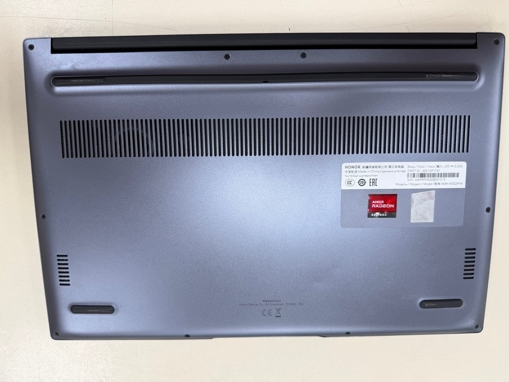 Ноутбук Honor; Ryzen 5-5500U, AMD Radeon (TM) Graphics, 8 Гб, 500 Гб, Нет