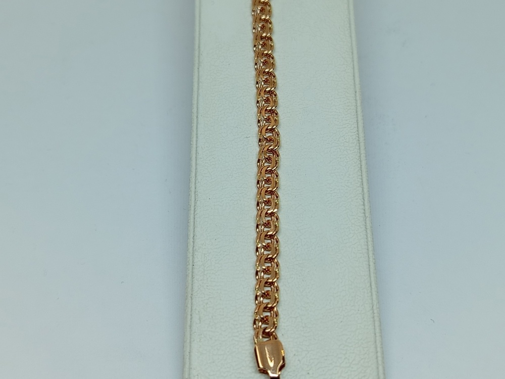 БЛБ585 БРАСЛЕТ ПОЛНОВЕСНЫЙ Бисмарк (Au 585)