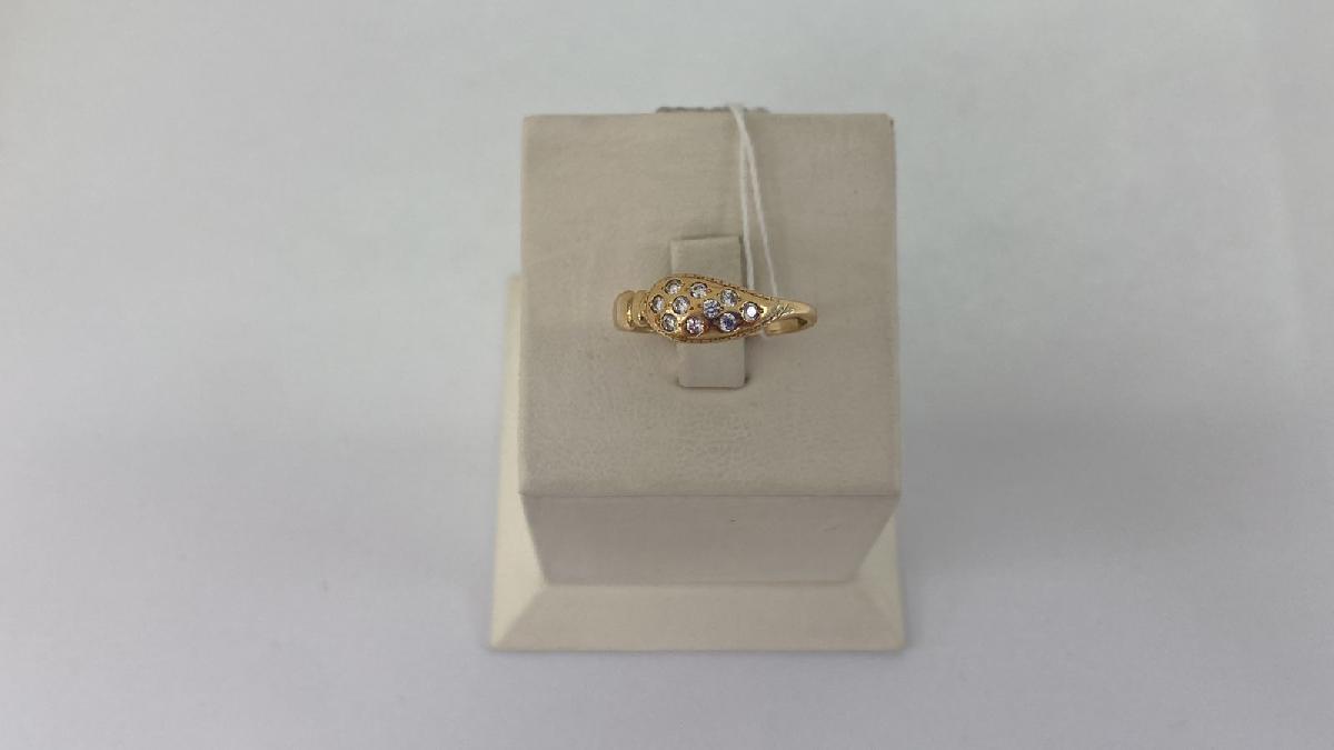 КОЛКМИ585 КОЛЬЦО С КАМНЯМИ (Au 585)