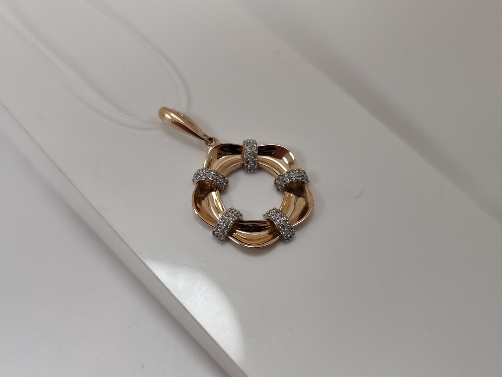 ПОДВЕСКА С КАМНЯМИ (Au 585)