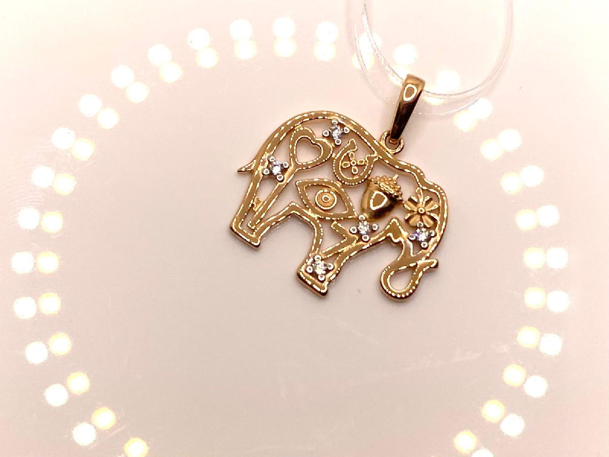 ПОДВЕСКА С КАМНЯМИ (Au 585)