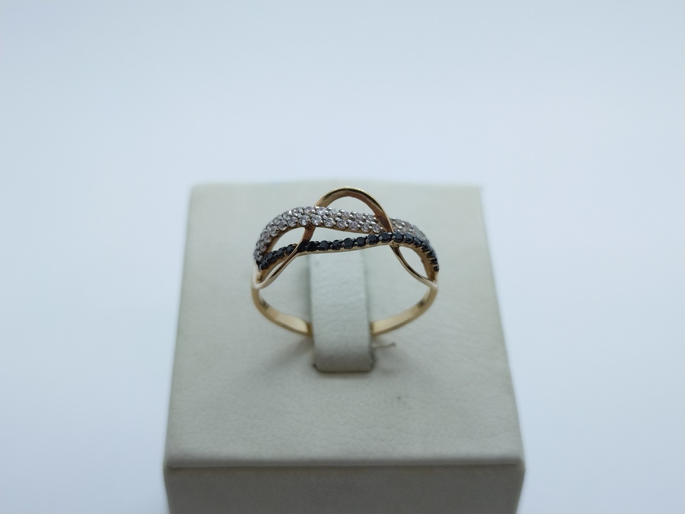 КОЛЬЦО С КАМНЯМИ (Au 585)