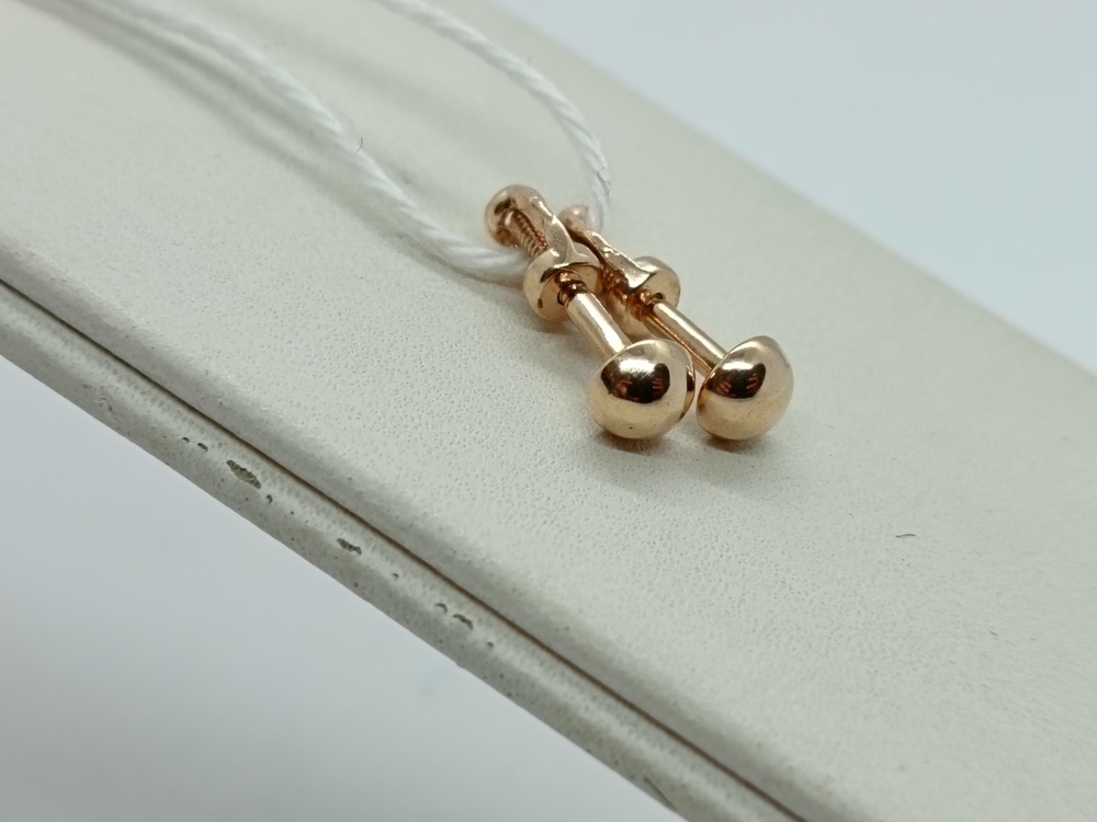 СПУС585 СЕРЬГИ ПУСЕТЫ (Au 585)