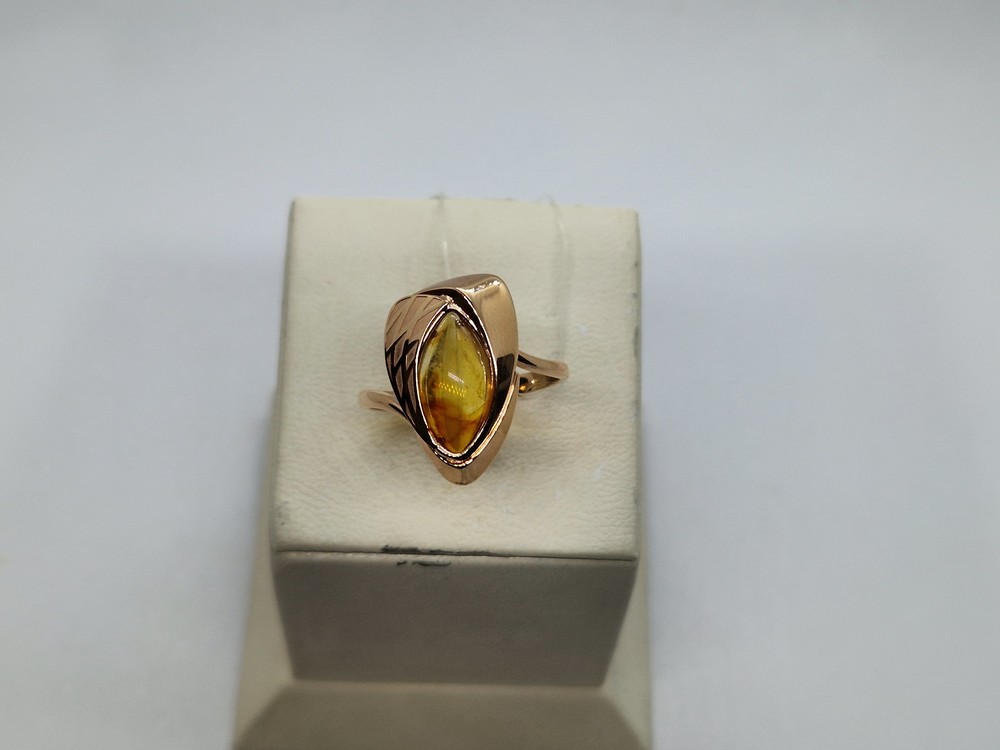 КОЛЬЦО ЯНТАРЬ (Au 585)