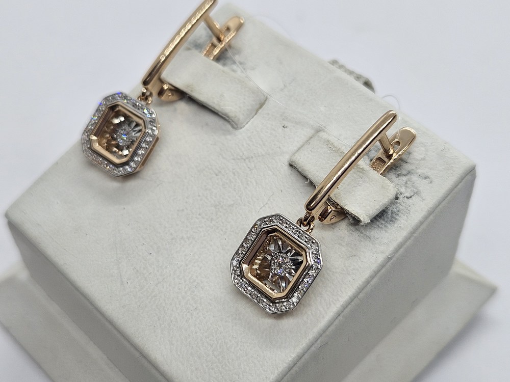 СЕРЬГИ БРИЛЛИАНТ (Au 585)