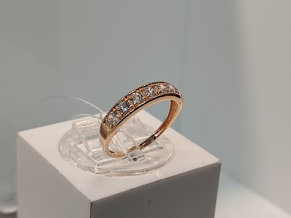 КОЛЬЦО С КАМНЯМИ (Au 585)