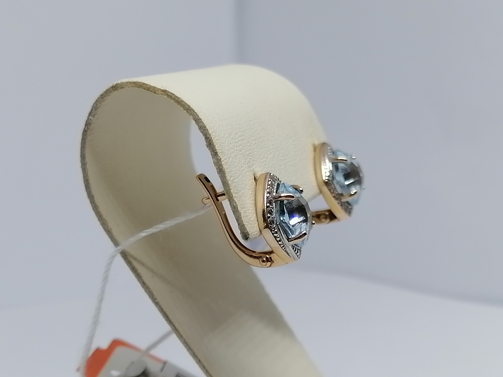 СЕРЬГИ С КАМНЯМИ (Au 585)