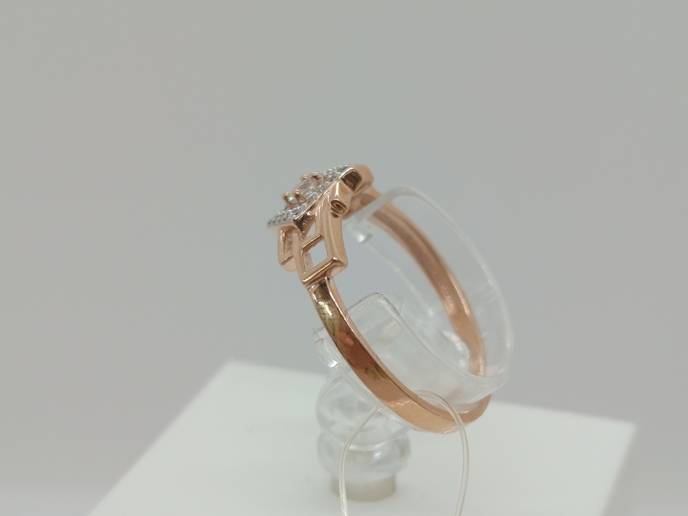 КОЛЬЦО С КАМНЯМИ (Au 585)