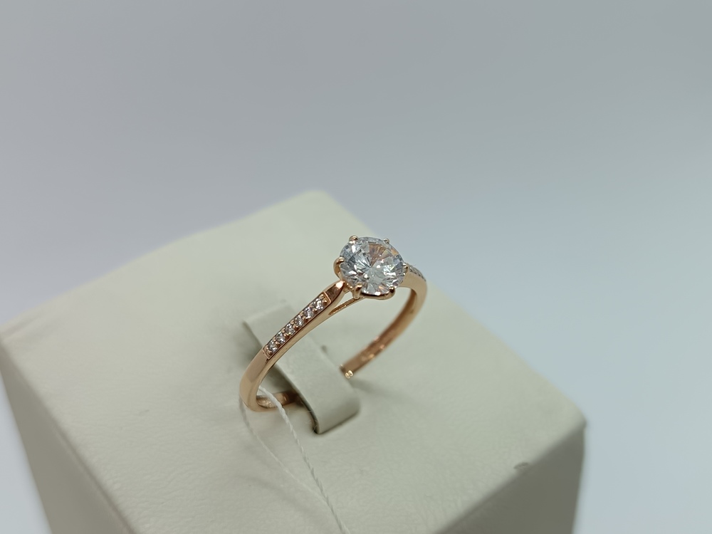 КОЛЬЦО С КАМНЯМИ (Au 585)