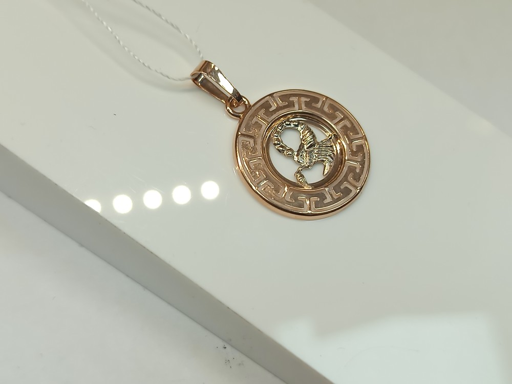 ПОДВЕСКА ЗНАК ЗОДИАКА СКОРПИОН (Au 585)