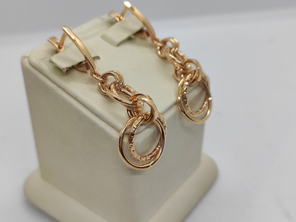 СЕРЬГИ БЕЗ КАМНЯ (Au 585)