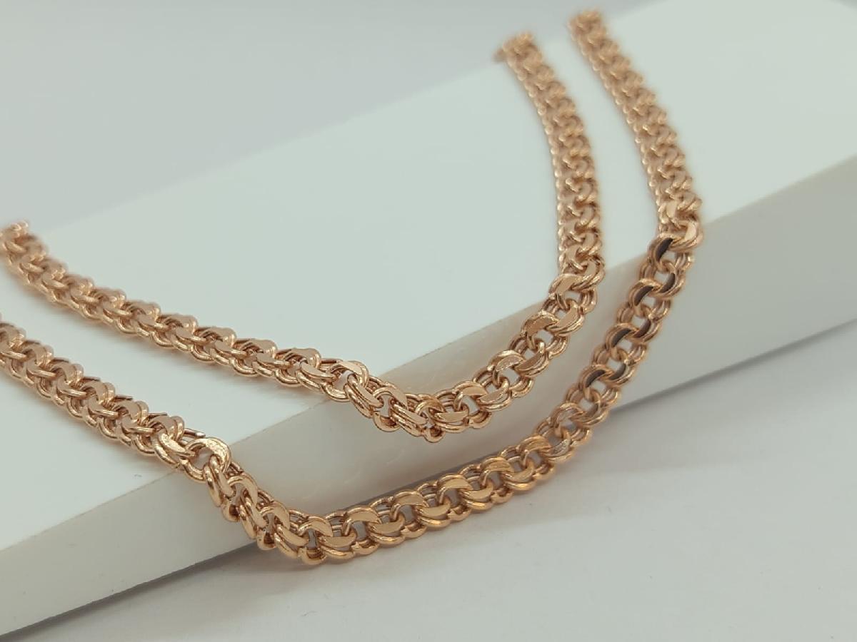 ЦЕПЬ ПУСТОТЕЛАЯ Бисмарк (Au 585)