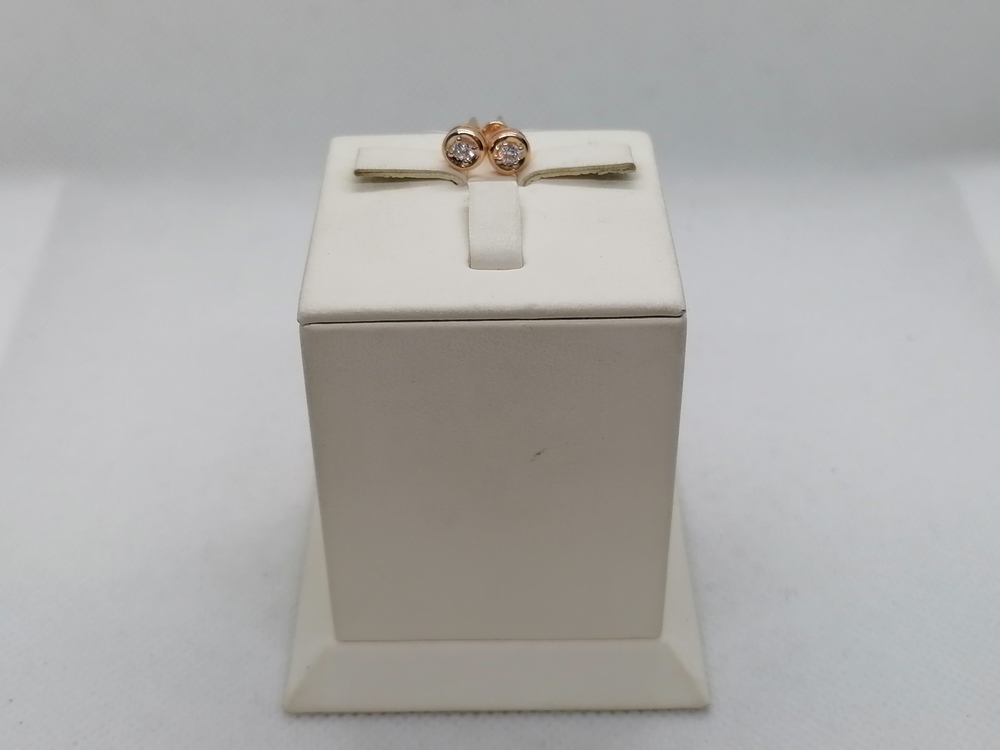 СЕРЬГИ ПУСЕТЫ с камнем (Au 585)