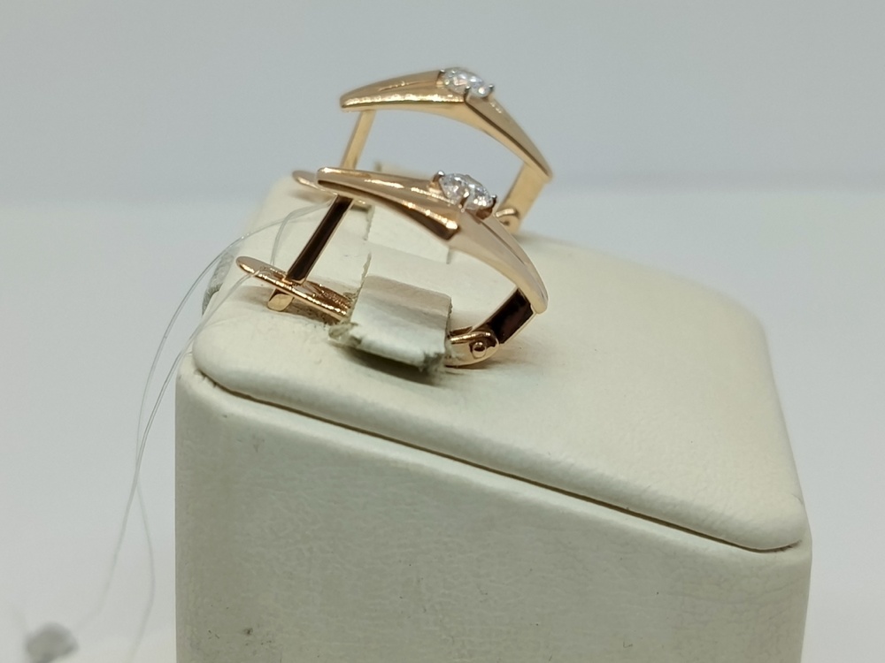 СЕРЬГИ С КАМНЕМ (Au 585)