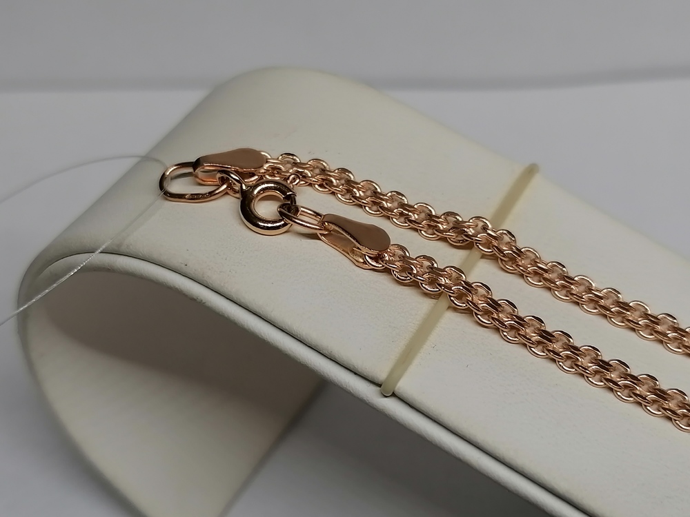 8050202П-45 ЦЕПЬ ПУСТОТЕЛАЯ Бисмарк машинный (Au 585)