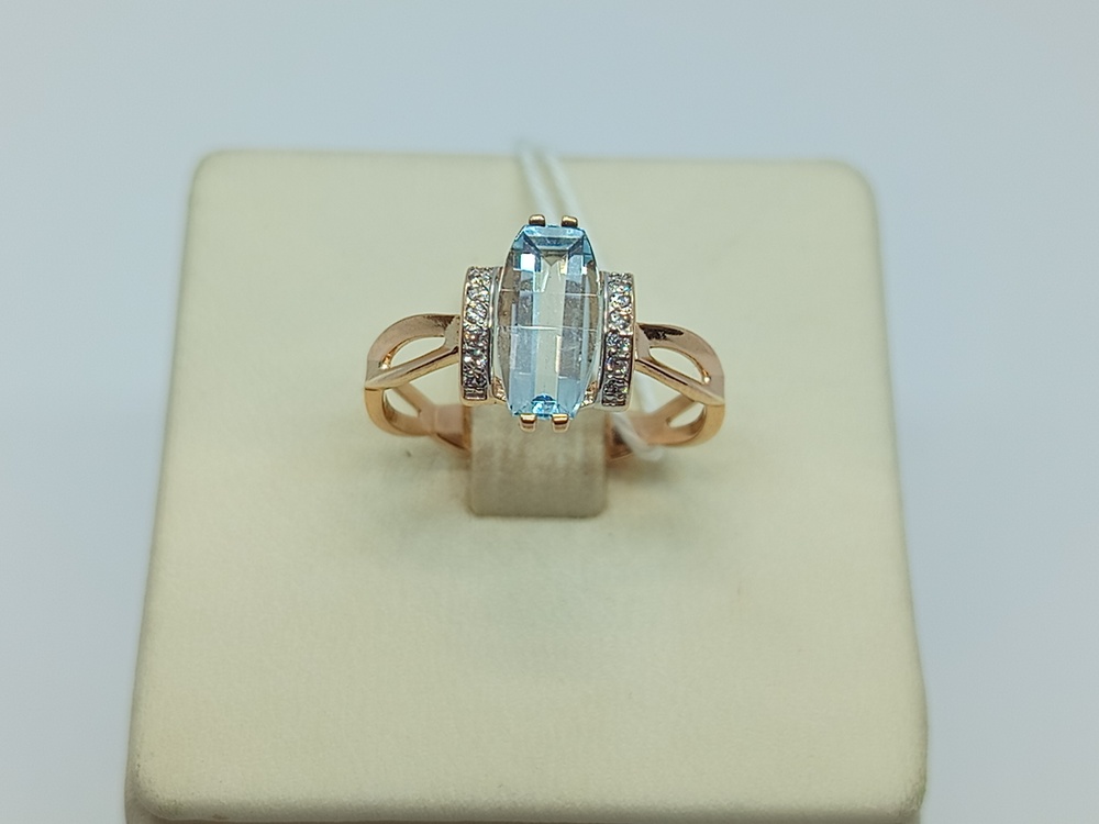 КОЛКМИ585 КОЛЬЦО С КАМНЯМИ (Au 585)