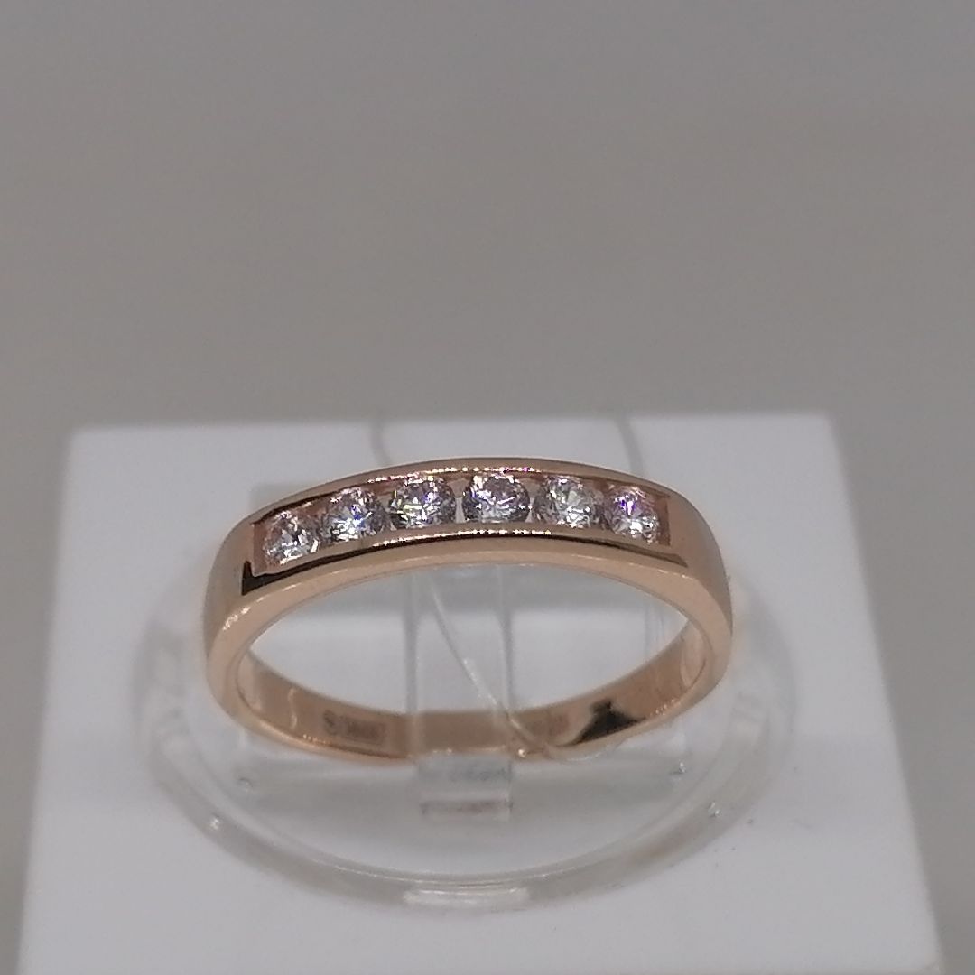 019171 КОЛЬЦО С КАМНЯМИ (Au 585)