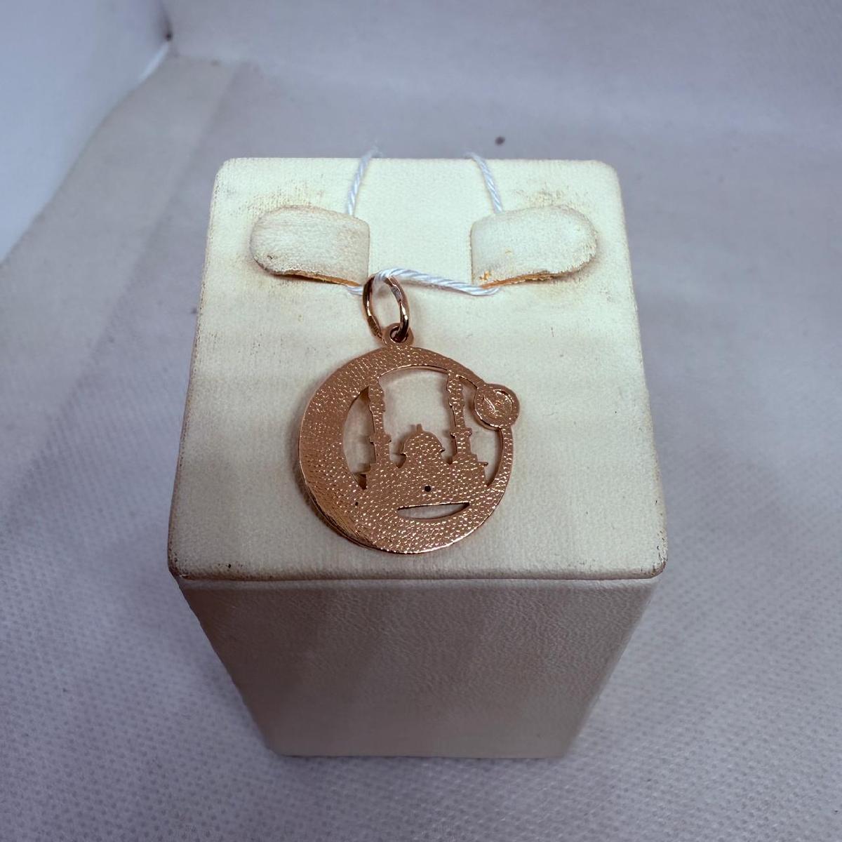 ПОДМКИ585 ПОДВЕСКА МЕЧЕТЬ С КАМНЯМИ (Au 585)