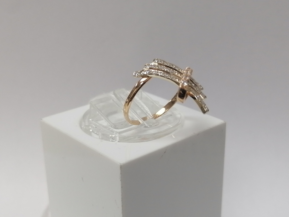 КОЛКМИ585 КОЛЬЦО С КАМНЯМИ (Au 585)