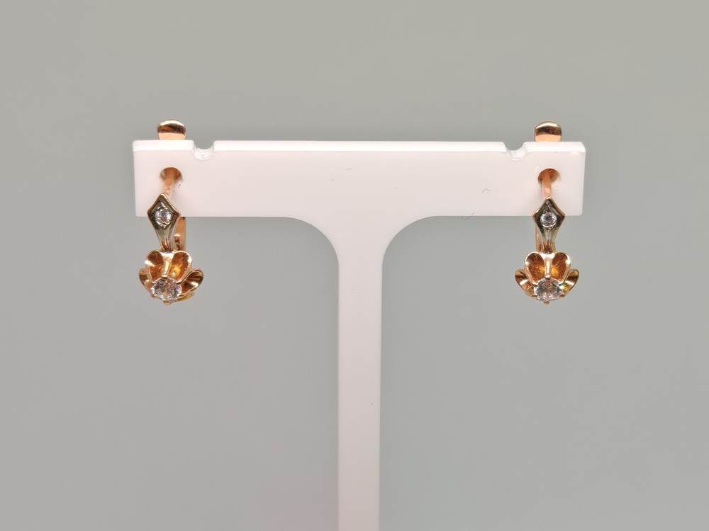 СЕРЬГИ С КАМНЯМИ (Au 585)