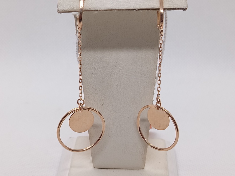 СЕРЬГИ БЕЗ КАМНЯ (Au 585)