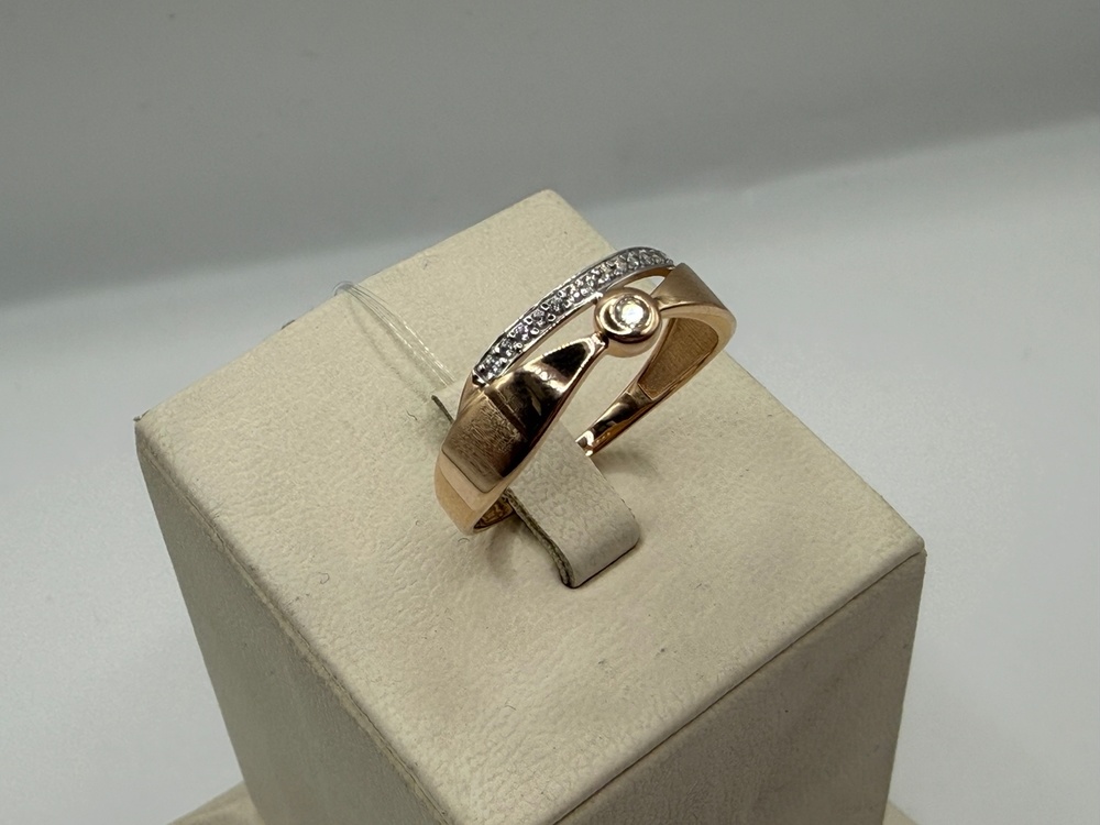 КОЛЬЦО С КАМНЯМИ (Au 585)