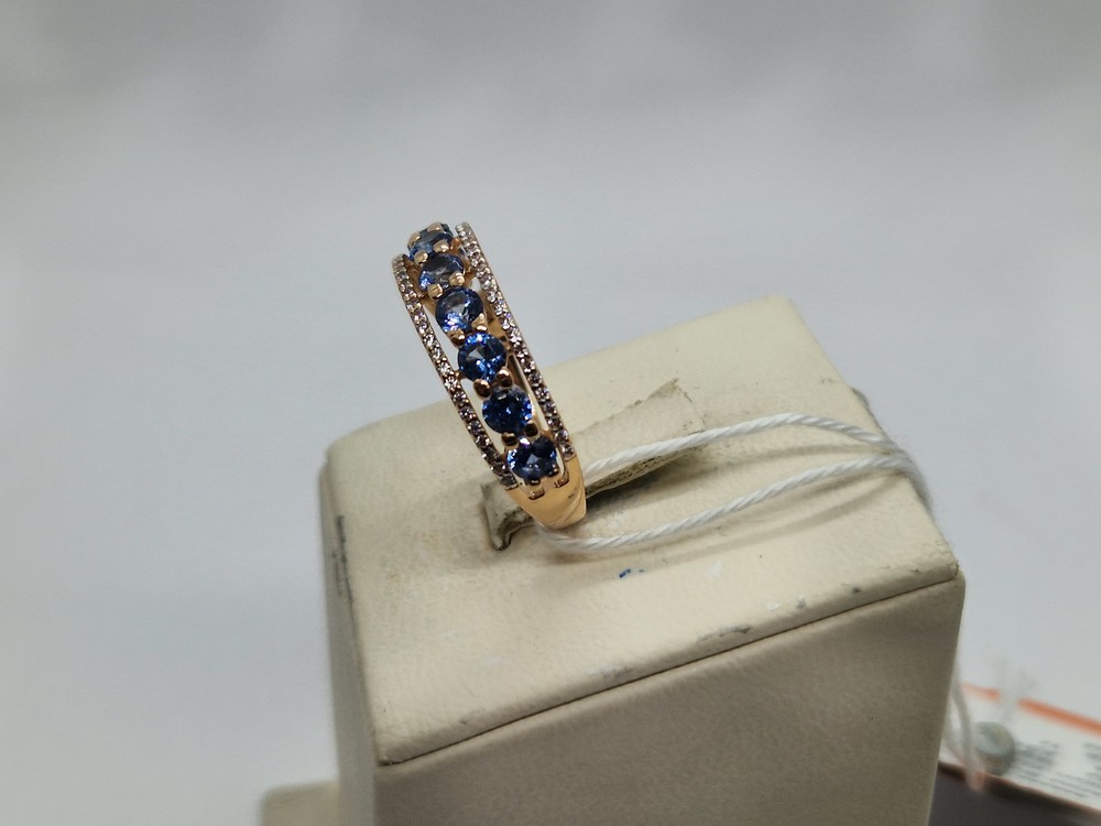КОЛКМИ585 КОЛЬЦО С КАМНЯМИ (Au 585)