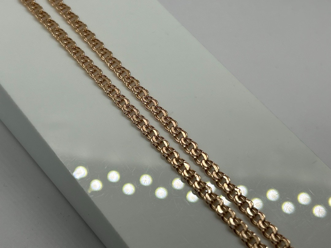 ЦЕПЬ ПУСТОТЕЛАЯ Бисмарк (Au 585)