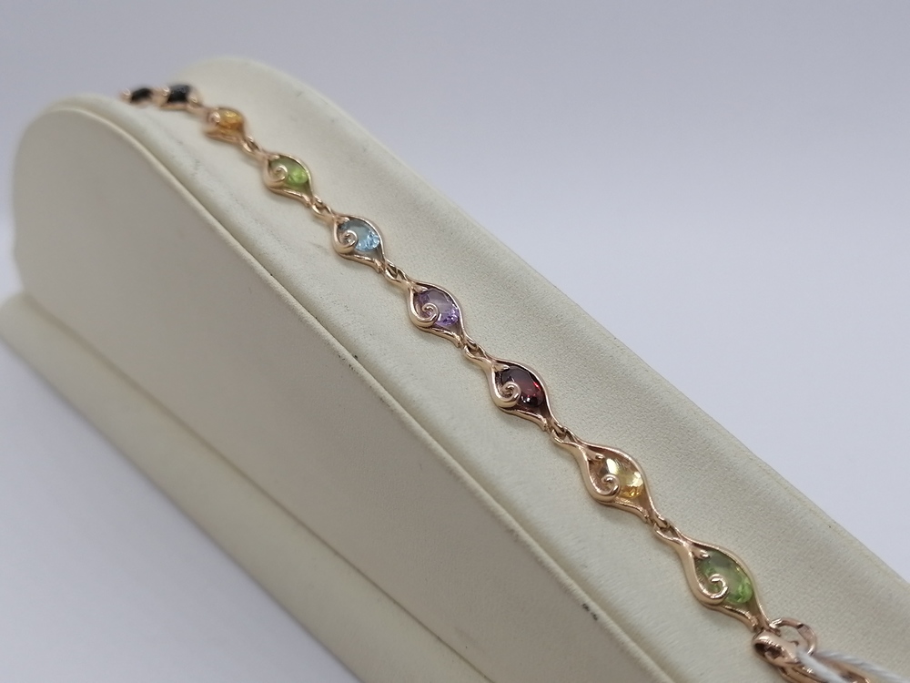 БРАСЛЕТ С КАМНЯМИ (Au 585)