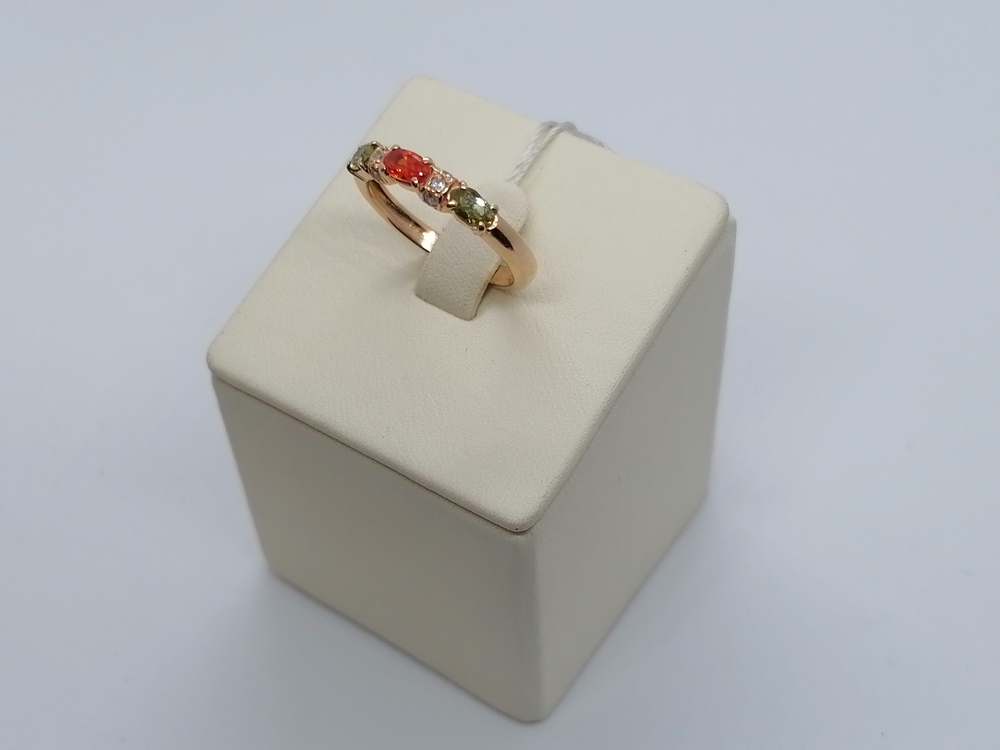 КОЛКМИ585 КОЛЬЦО С КАМНЯМИ (Au 585)