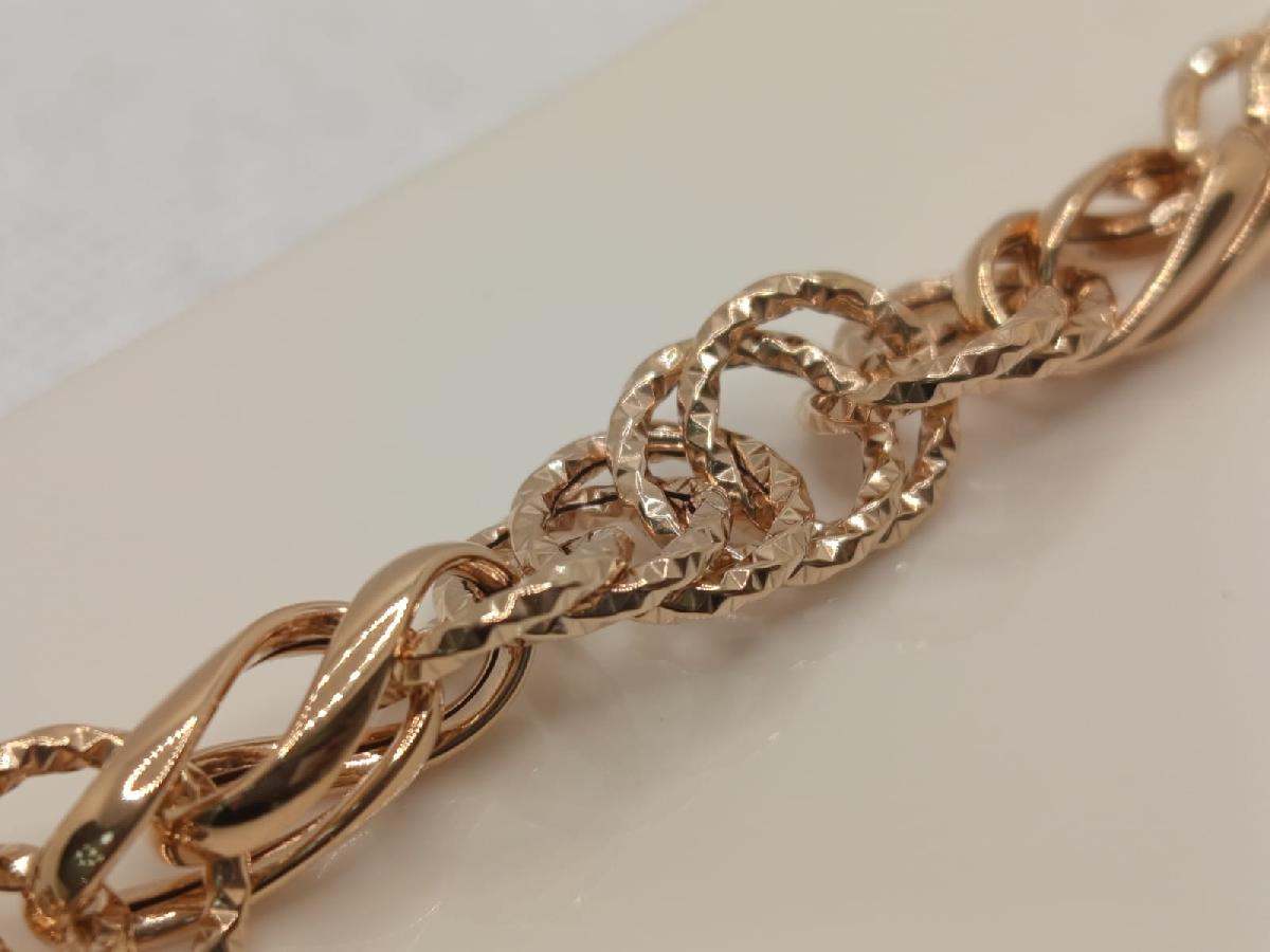 БРАСЛЕТ ПУСТОТЕЛЫЙ Фантазия (Au 585)