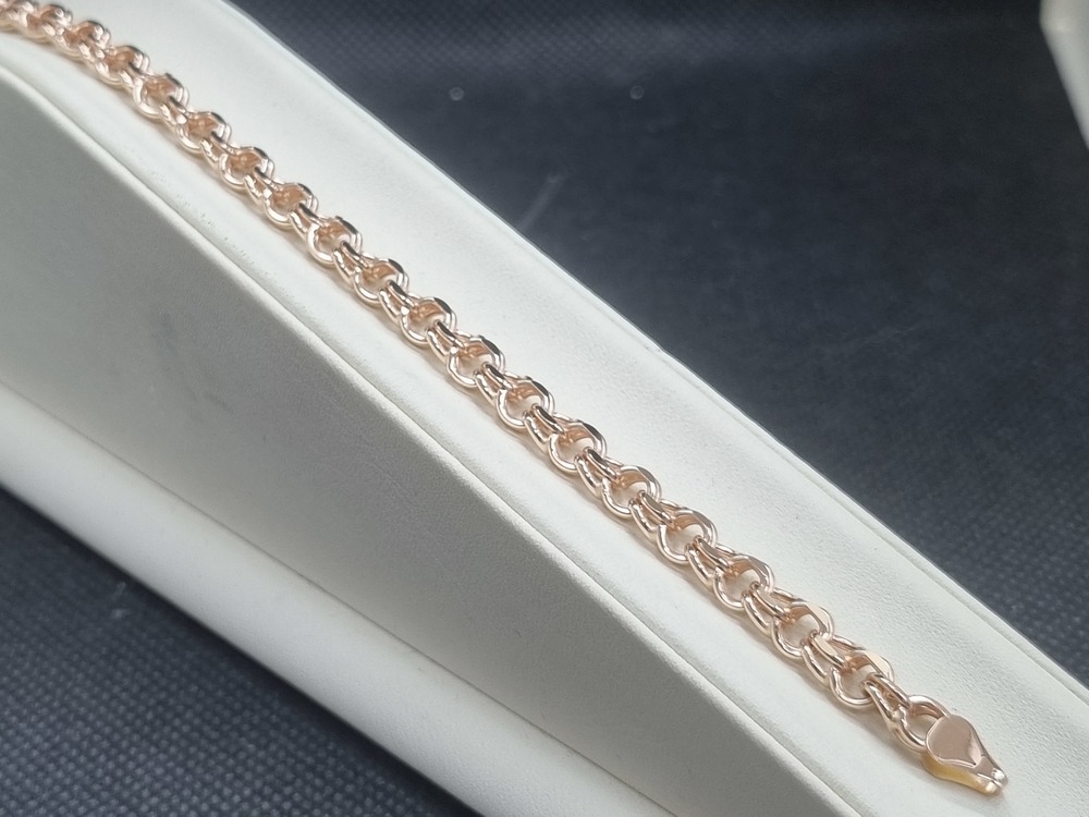 БРАСЛЕТ ПУСТОТЕЛЫЙ Бисмарк (Au 585)