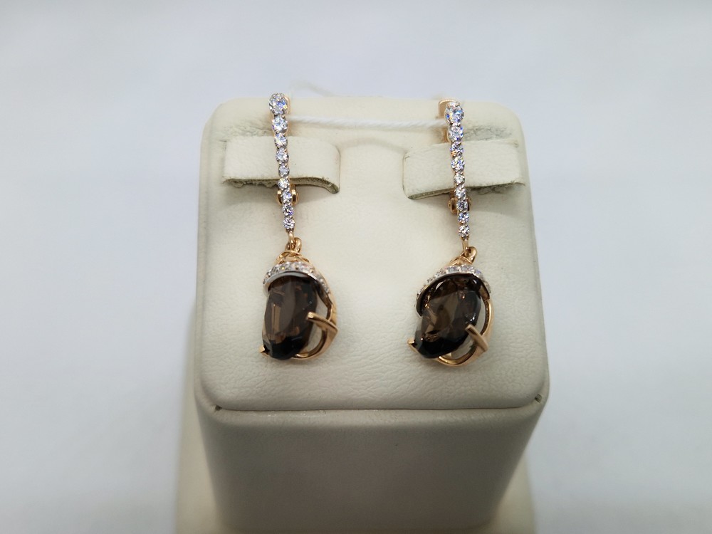 СЕРЬГИ С КАМНЯМИ (Au 585)