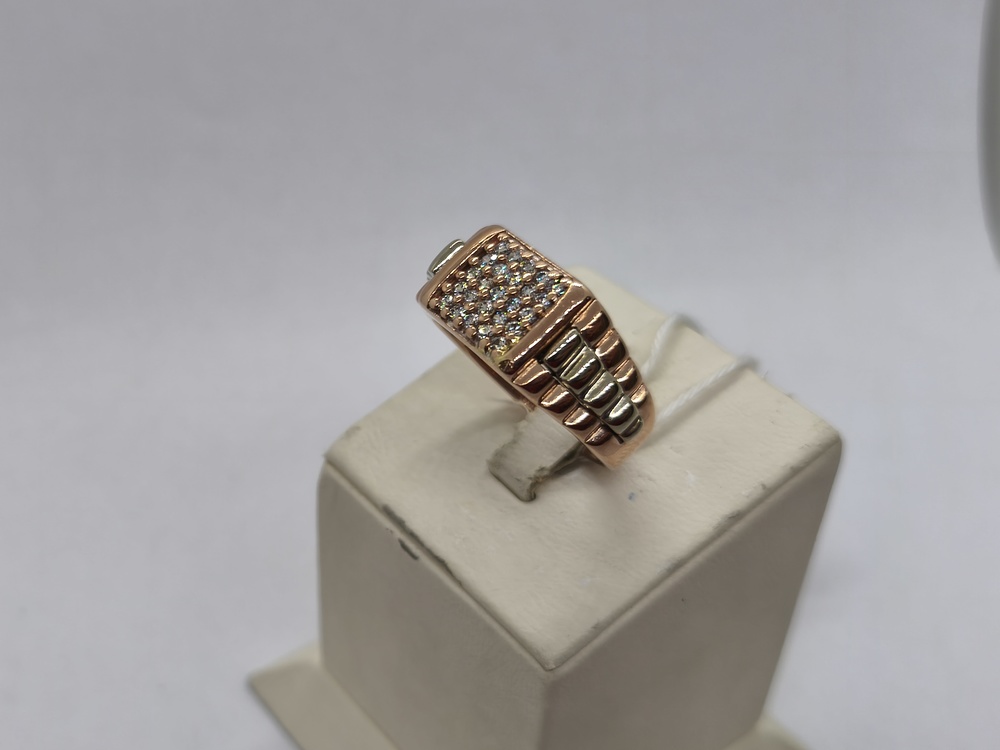 ПЕЧАТКА С КАМНЯМИ (Au 585)