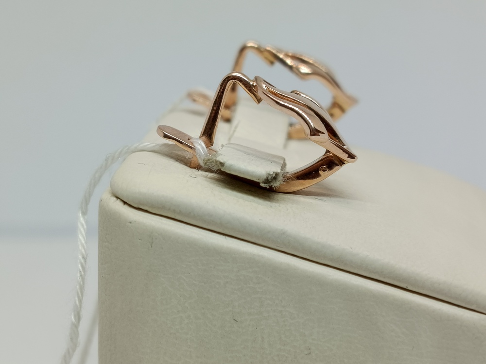 СБКМ583 СЕРЬГИ БЕЗ КАМНЯ (Au 583)