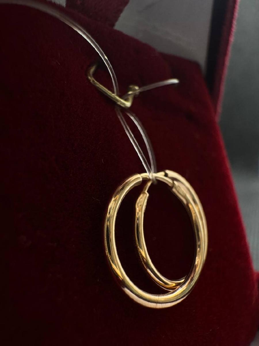 СЕРЬГИ КОНГО без камня (Au 585)