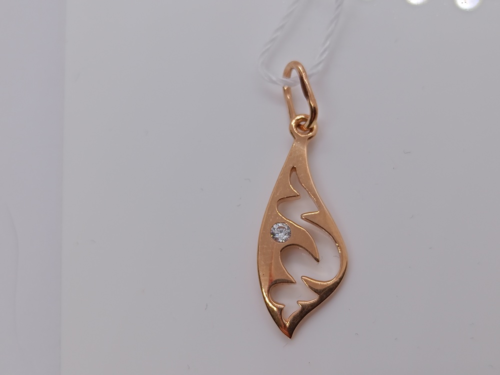 ПОДКМ585 ПОДВЕСКА С КАМНЕМ (Au 585)